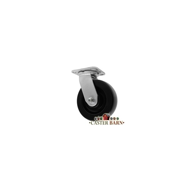MEDIUM DUTY 5"X 2" POLYOLEFIN WHEEL, SWIVEL CASTER 650lbs Capacity